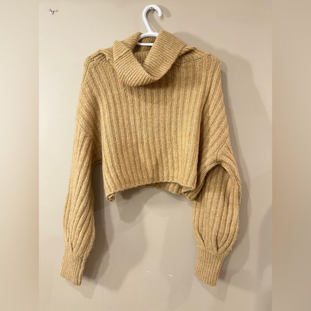 Ardene Camel Cowl Neck Sweater